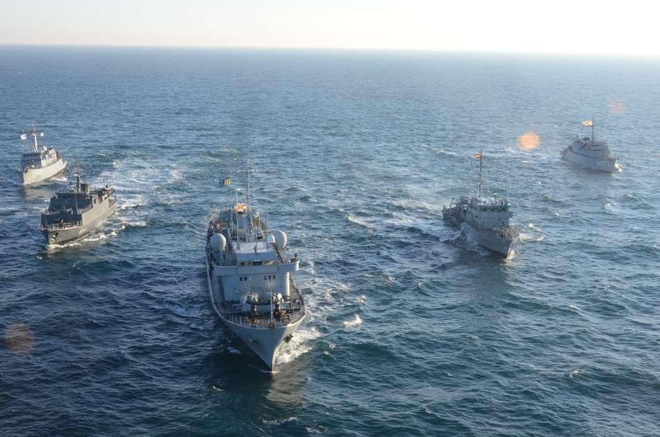 groupe permament de guerre des mines au large de la baie de somme de l'otan